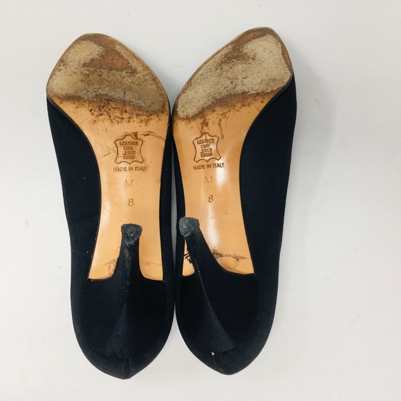 YSL Yves SAint Laurent Satin heels 8 - Picture 6 of 8